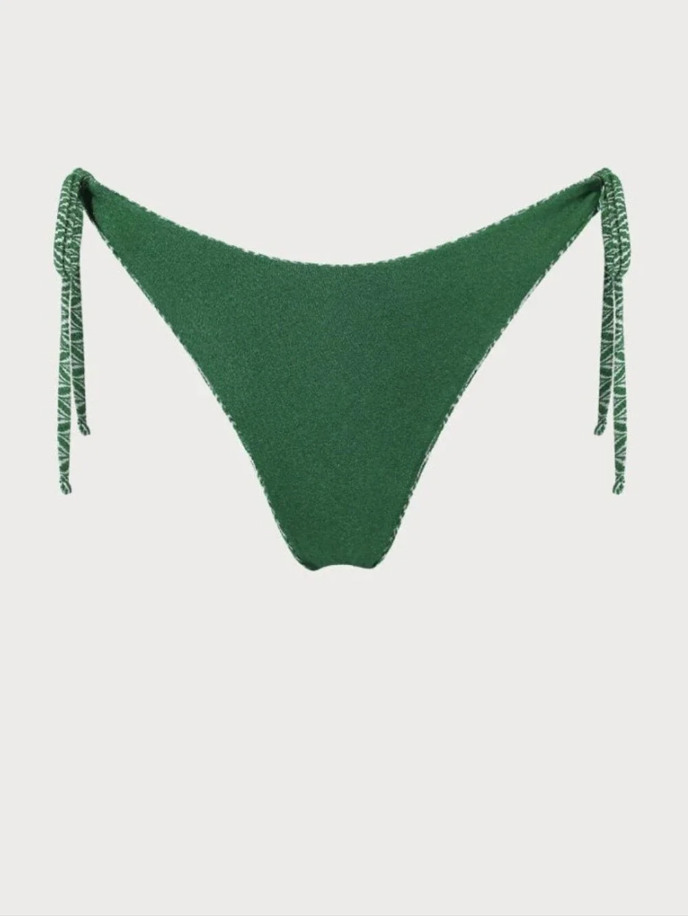 NWT Berlook Green Geometric Textured Cut Out Bikini Matching Set